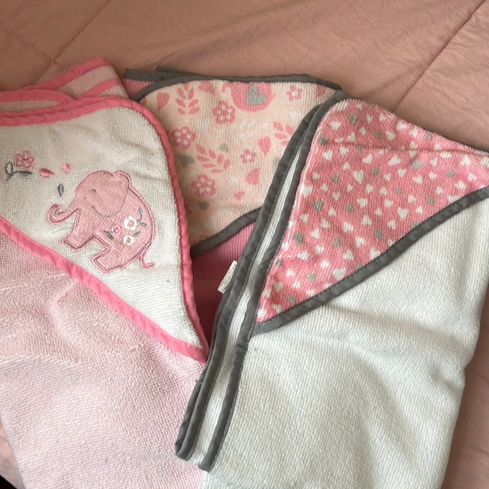 Hooded Baby Bath Towels